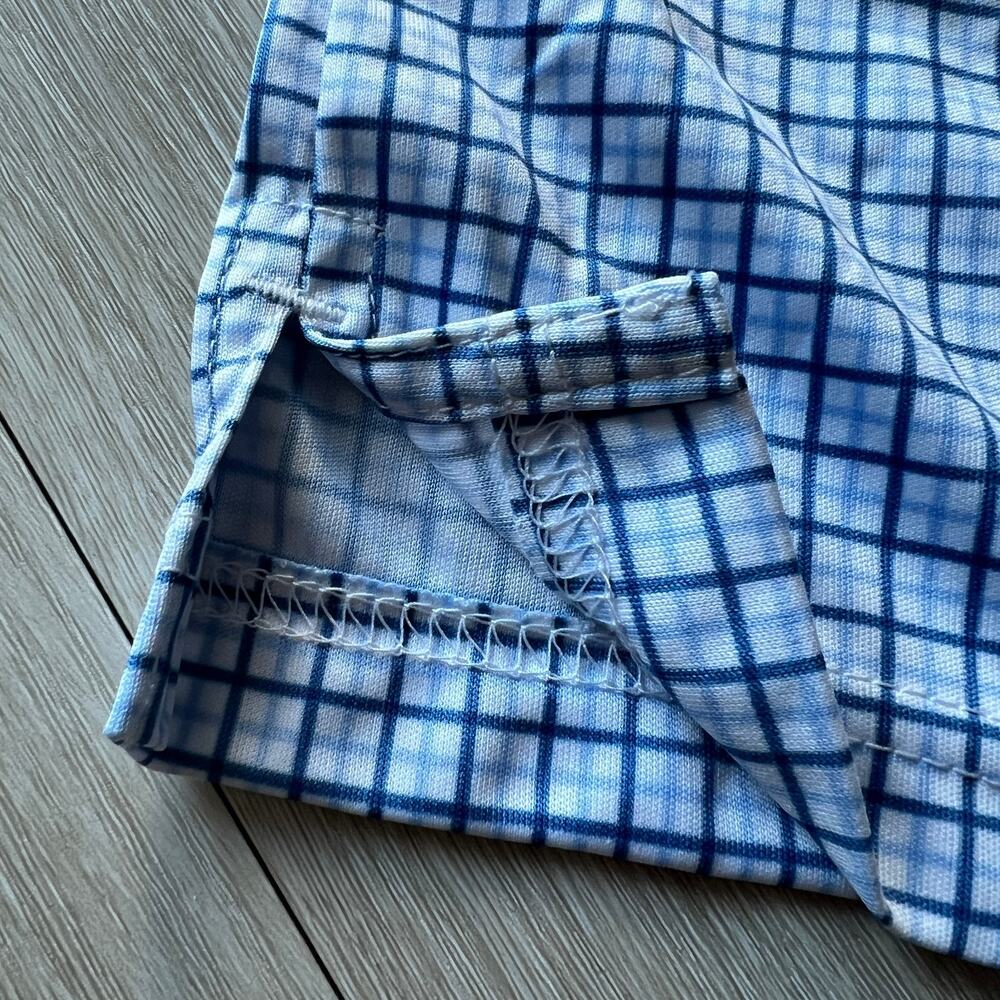 Collars & Co Dress Collar Polo Mens Medium Relaxed Square Short Sleeve - Picture 8 of 9